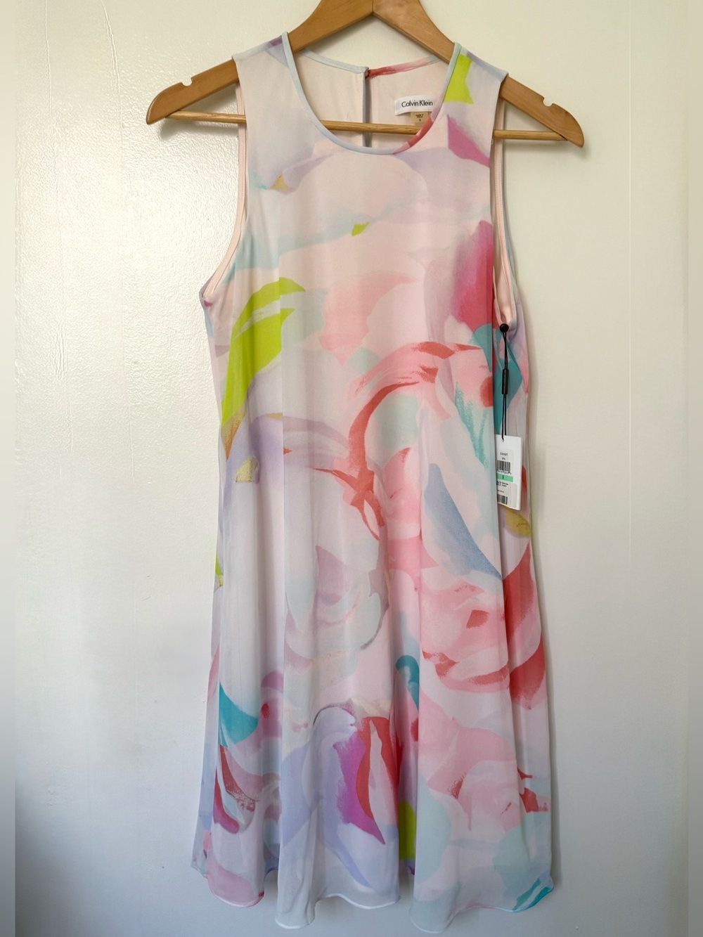 Calvin Klein Flowy A-Line dress. Babydoll dress. Flowy Summer Dress Sz 8